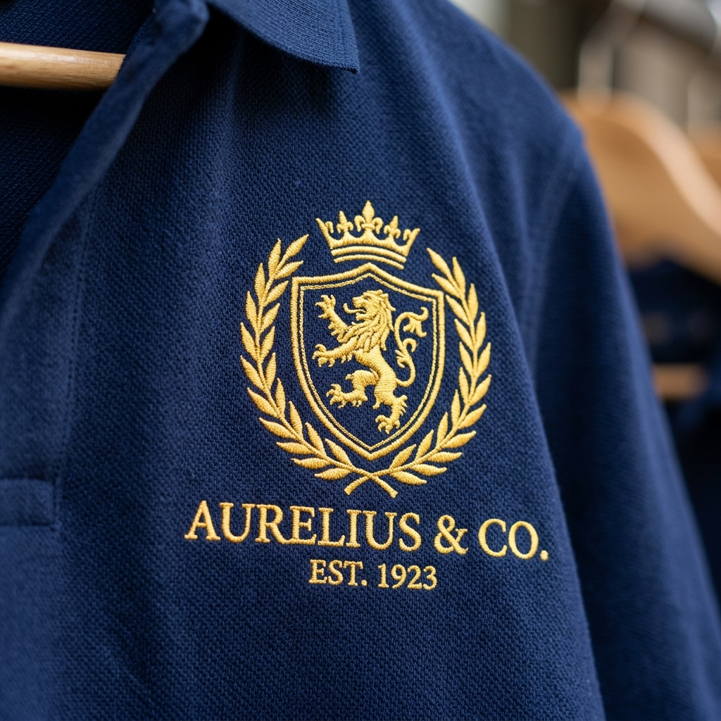 Embroidered logo sample